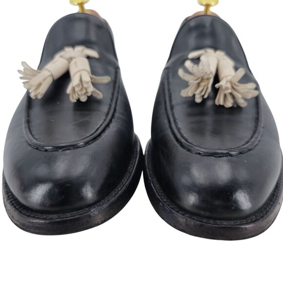 Fratelli Rossetti Italy Mens 6.5US 39.5EU Black White Brera Loafers Dress Shoes main image 4